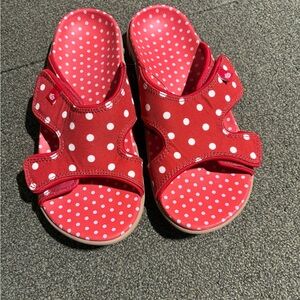 vintage Red Polka Dot Women's Sandals
